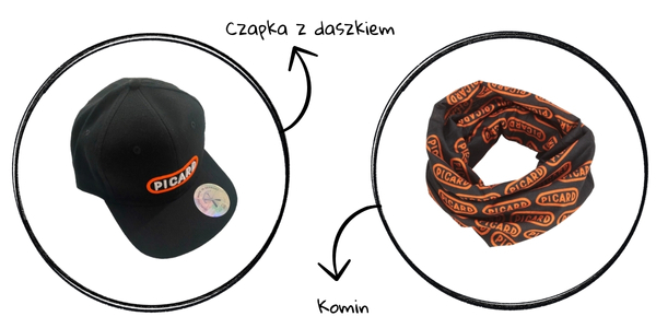 Czapka z daszkiem i komin PICARD